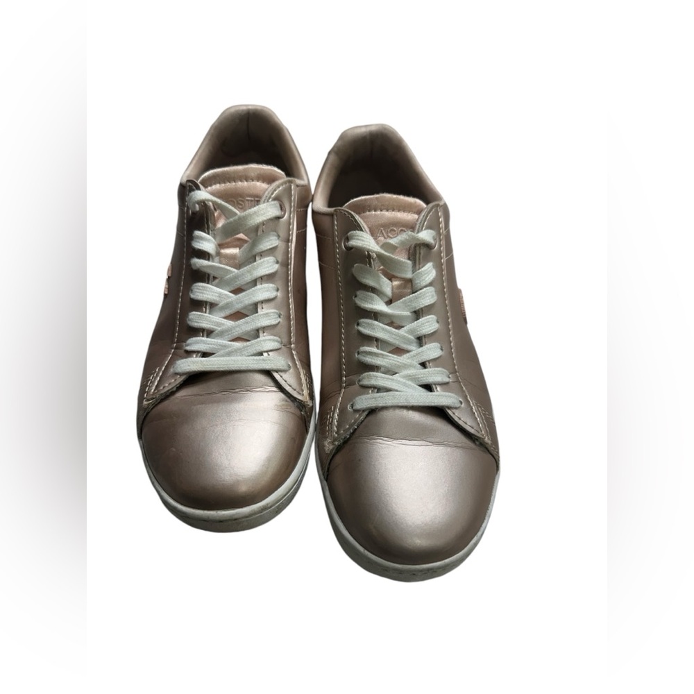 Lacoste metalic women sneakers size 7‎